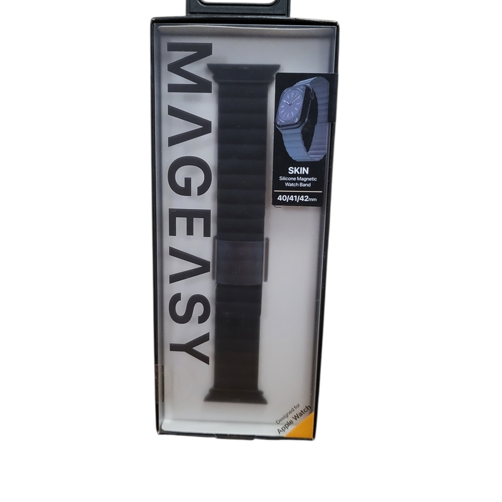 Magnetic Apple Watch Band 40/41/42mm Black Silicone